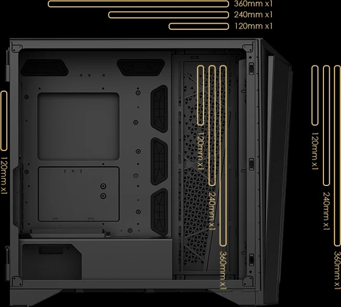 MSI MEG Prospect 700R, Glasfenster