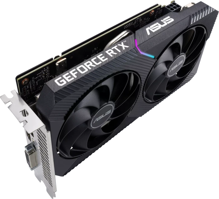 ASUS Dual GeForce RTX 3050 V2, DUAL-RTX3050-8G-V2, 8GB GDDR6, DVI, HDMI, DP