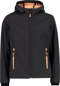 CMP Softshell Melange Fix Hood Funktionsjacke antracite/salmone (Junior)