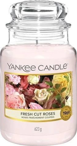 Yankee Candle Fresh Cut Roses Duftkerze, 623g