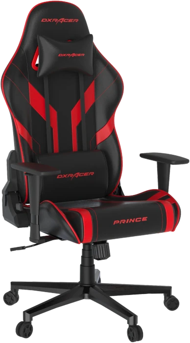 DXRacer Prince Series PM88 Gamingstuhl, schwarz/rot