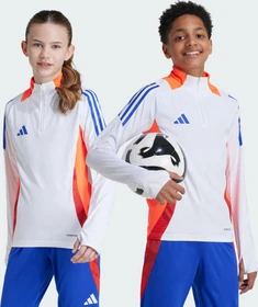 adidas Tiro 24 Competition Funktionsshirt langarm white/app solar red (Junior)