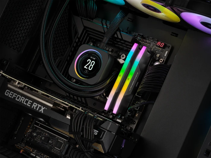 Corsair Vengeance RGB schwarz UDIMM 48GB Kit, DDR5-6000, CL36-44-44-96