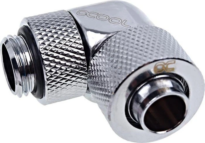 Alphacool Eiszapfen 90° Schlauchanschluss G1/4" auf 13/10mm, verchromt