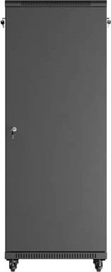Lanberg 19" Rackschrank 32HE, freistehend, Flat Pack, Glastür, IP20, RAL 9004, 600mm tief