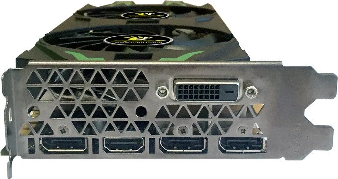 Manli GeForce GTX 1080 Twin Cooler, 8GB GDDR5X, DVI, HDMI, 3x DP