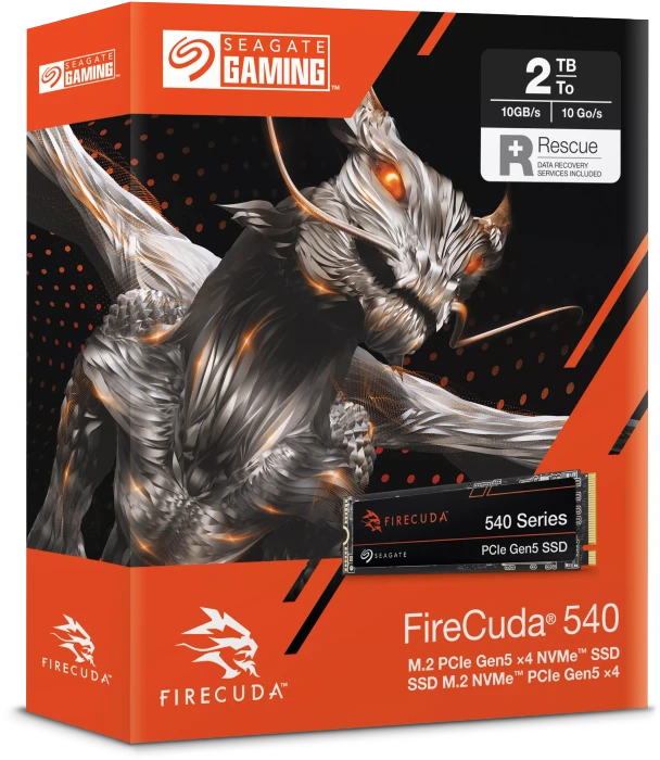 Seagate FireCuda 540 SSD +Rescue 2TB, M.2 2280 / M-Key / PCIe 5.0 x4