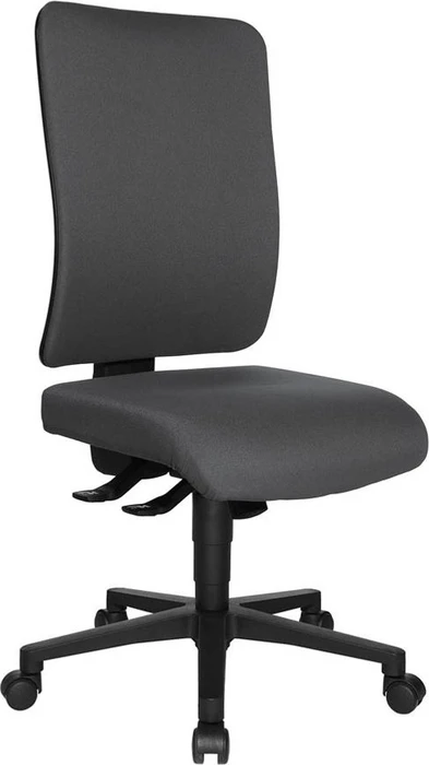 Topstar Open X (P) Bürostuhl, Fußkreuz Kunststoff schwarz, Bezug Stoff grau
