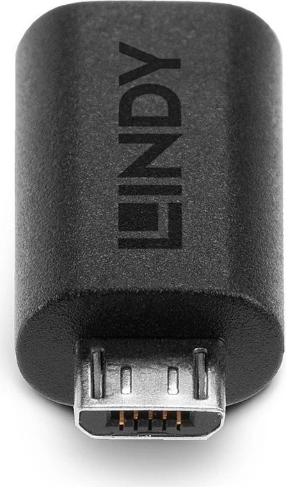 Lindy USB C-Adapter, USB 2.0 Micro-B [Stecker] auf USB-C 2.0 [Buchse]