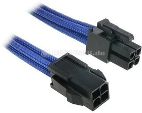 BitFenix Alchemy 4-Pin ATX12V Verlängerung 45cm, sleeved blau (BFA-MSC-4ATX45BK-RP)
