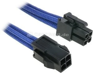BitFenix Alchemy 4-Pin ATX12V Verlängerung 45cm, sleeved blau