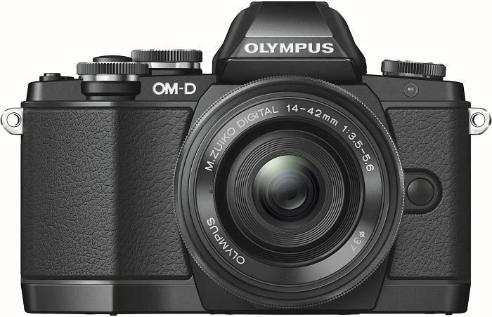 Olympus OM-D E-M10 schwarz mit Objektiv M.Zuiko digital ED 14-42mm 3.5-5.6 EZ und Kameragriff
