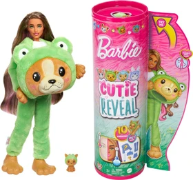 Mattel Barbie - Cutie Reveal - Welpe im grünen Froschkostüm (verschiedene Ausführungen)