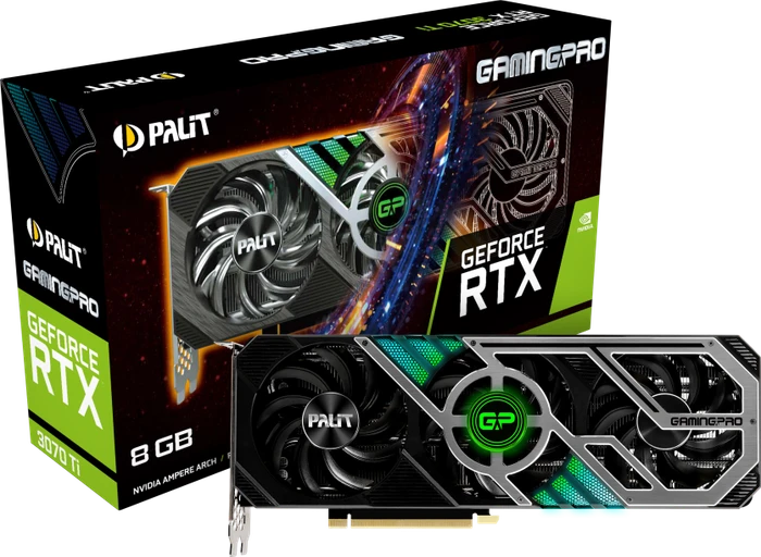 Palit GeForce RTX 3070 Ti GamingPro, 8GB GDDR6X, HDMI, 3x DP