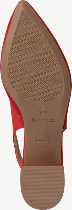 Tamaris Leder Slingpumps rot (Damen)