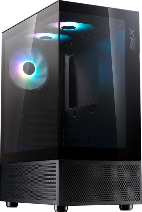 ADATA XPG Invader X Mini, schwarz, inkl. Lüfter, USB-C, Glasfenster
