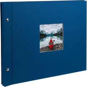 Goldbuch Schraubalbum Bella Vista 39x31 schwarze Seiten dunkelblau