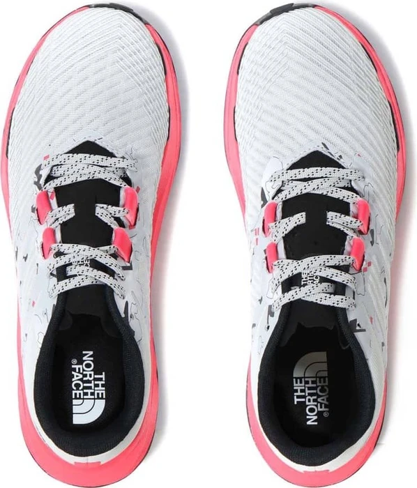 The North Face Vectiv Eminus white trail marker print/brilliant coral (Damen)