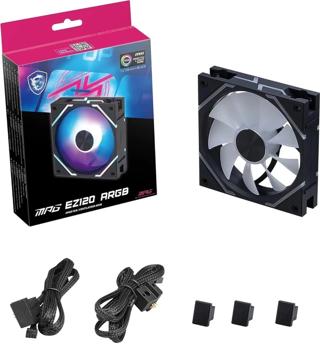 MSI MPG EZ120 ARGB, Black, 120mm