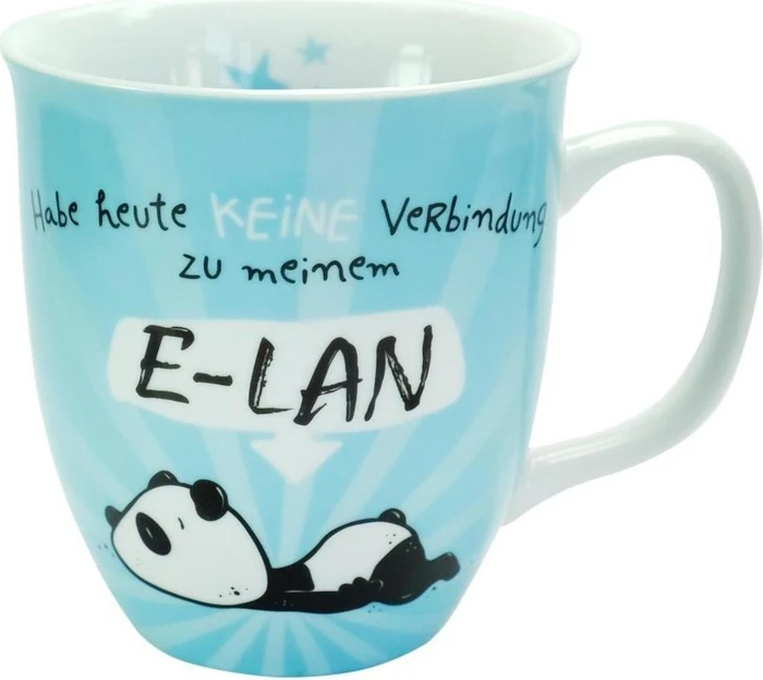 Sheepworld Kaffeebecher Habe heute keine Verbindung zu meinem E-LAN 400ml