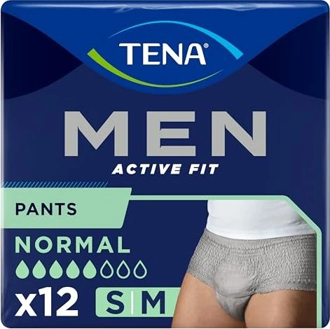 Tena Men Active Fit Pants Normal Schutzhose Größe S/M, 12 Stück