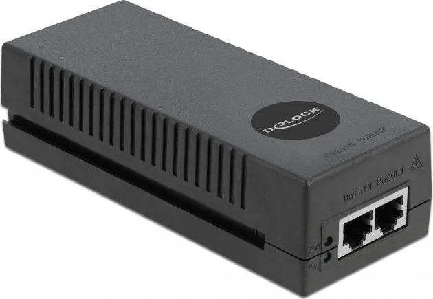 DeLOCK Desktop 10G PoE-Injektor, 2x RJ-45, 30W PoE+