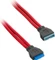 CableMod ModFlex interne USB 3.0 Verlängerung, rot, 0.5m Vorschaubild