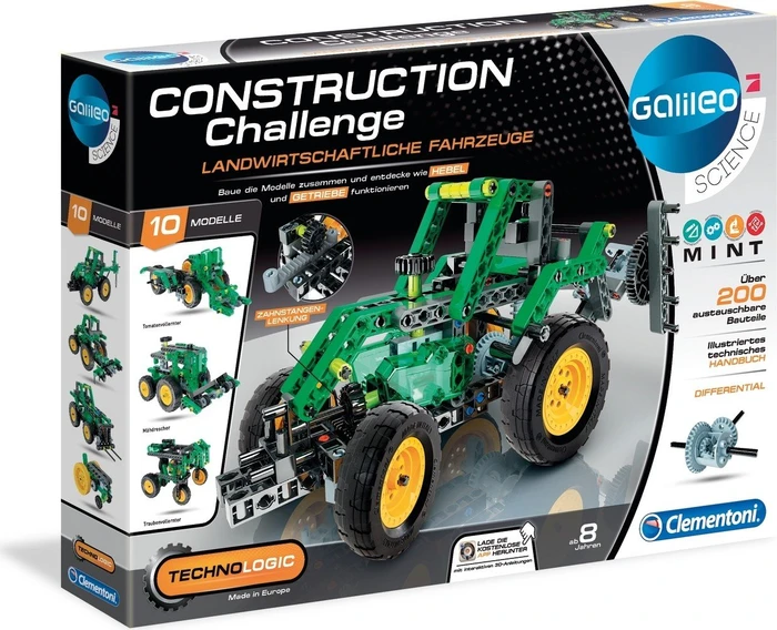 Clementoni Galileo Construction Challenge Landwirtschaftliche Fahrzeuge
