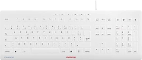 Cherry Stream Protect Keyboard-grau, weiß/grau, USB, FR