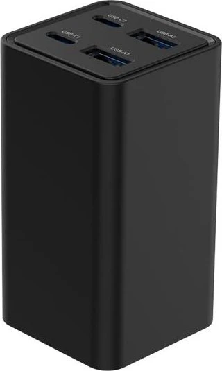 Gembird 4-Port Schnellladegerät GaN USB PD 65W schwarz