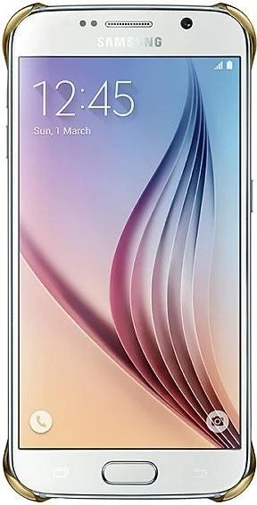 Samsung Clear Cover für Galaxy S6 gold
