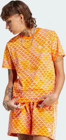 adidas Trefoil Monogram T-Shirt kurzarm orchid fusion/orange (Damen)
