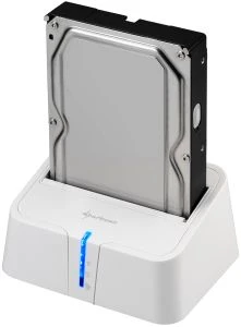 Sharkoon SATA Quickport XT weiß, USB 2.0/eSATA