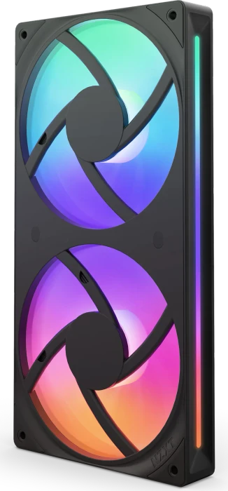 NZXT F Series F240 RGB Core Single-Frame Fan Unit, Matte Black, schwarz, LED-Steuerung, 240mm