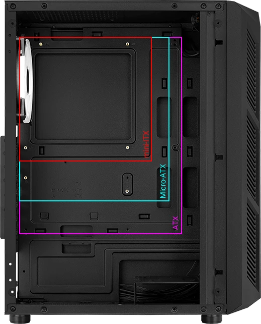 AeroCool Prime ARGB, Glasfenster