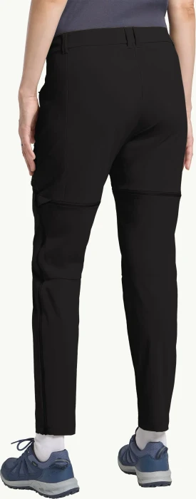 Jack Wolfskin Hikeout Zip Away Zip-Off Hose lang schwarz (Damen)