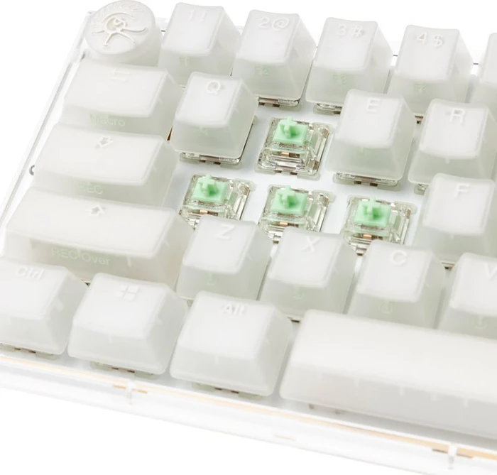 Ducky One 3 Mini PBT, LEDs RGB, Aura White, Gateron Baby Kangaroo, USB, US