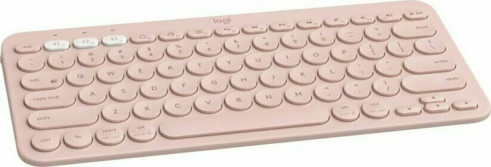 Logitech K380 Multi-Device Keyboard, Rose, Bluetooth, DE