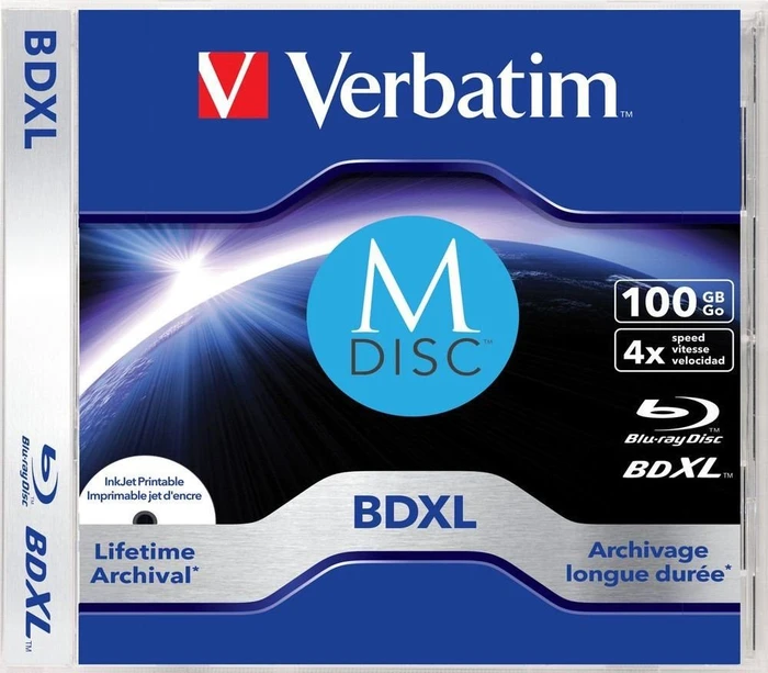 Verbatim M-DISC BD-R XL 100GB, 4x, 1er Jewelcase