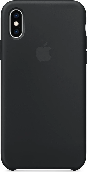 Apple Silikon Case für iPhone XS schwarz