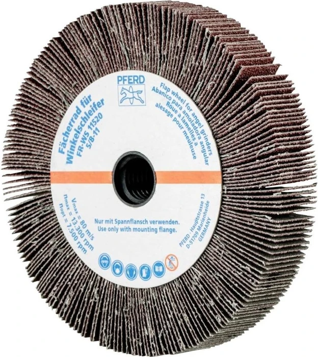 Pferd FR WS 11520 5/8-11 A 60 Lamellenschleifwalze K60, 115x20mm, 2 Stück