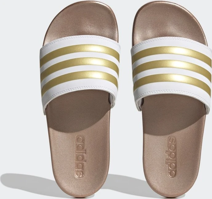 adidas Comfort Adilette cloud white/matte gold (Damen)