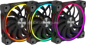 Alpenföhn Wing Boost 3 ARGB Triple, LED-Steuerung, Fernbedienung, 140mm, 3er-Pack