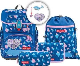 Step by Step Cloud Seashell Pearl Schultaschen-Set, 5-tlg.
