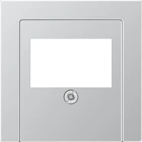 Jung Abdeckung für TAE-Anschlussdosen, 1fach, Duroplast lackiert, Serie A, aluminium