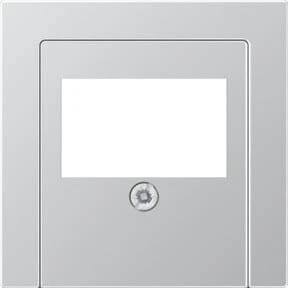Jung Abdeckung für TAE-Anschlussdosen, 1fach, Duroplast lackiert, Serie A, aluminium