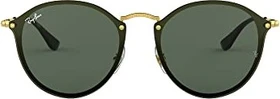 Ray-Ban RB3574N Blaze Round 59mm gold/green classic