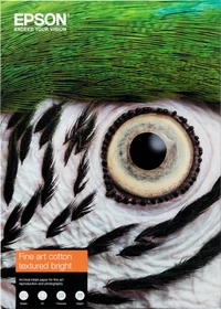 Epson S450289 Fine Art Cotton Textured Bright Inkjetpapier weiß, A3, 300g/m², 25 Blatt