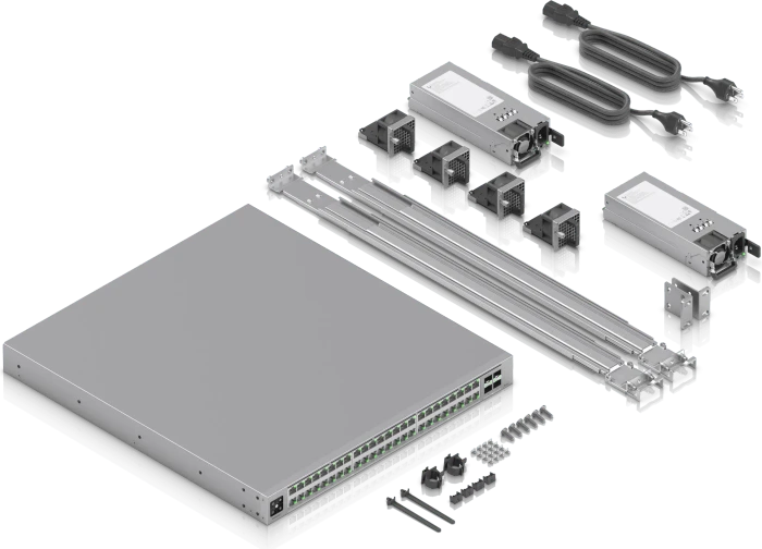 Ubiquiti Enterprise Campus 48S Rackmount 2.5G Managed Stacking Switch, 48x RJ-45, 4x SFP28