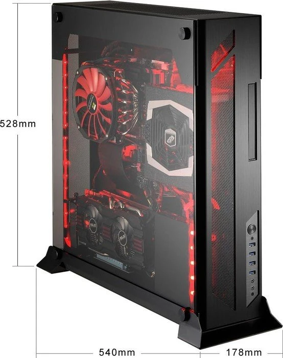 Lian Li PC-O6S schwarz, Glasfenster